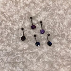 NEVER USED BELLY RINGS